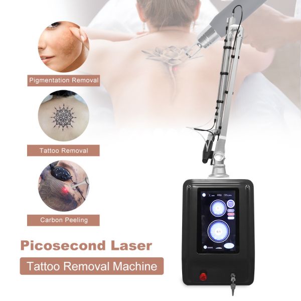 Portable Picosecond Q Switched Pico Laser Machine 1320nm All Color Tattoo