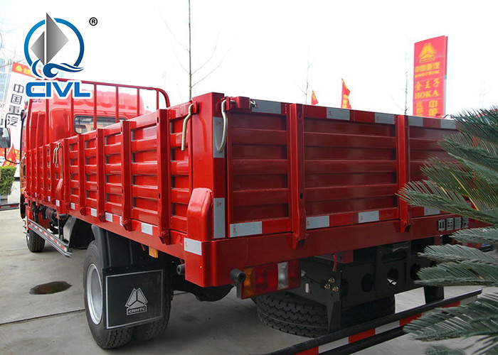 LHD 4X2 6 Tires sidewall truck 4 Tons HOWO SINOTRUK Light Duty Cargo Box Trucks