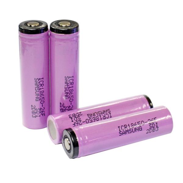 Samsung ICR18650-26F 18650 2600mAh Li-ion Battery with Protection, Samsung