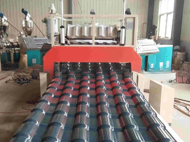 Plastic ASA PVC Recycled Corrugated Roof Tile Sheet Extrusion Making Machine