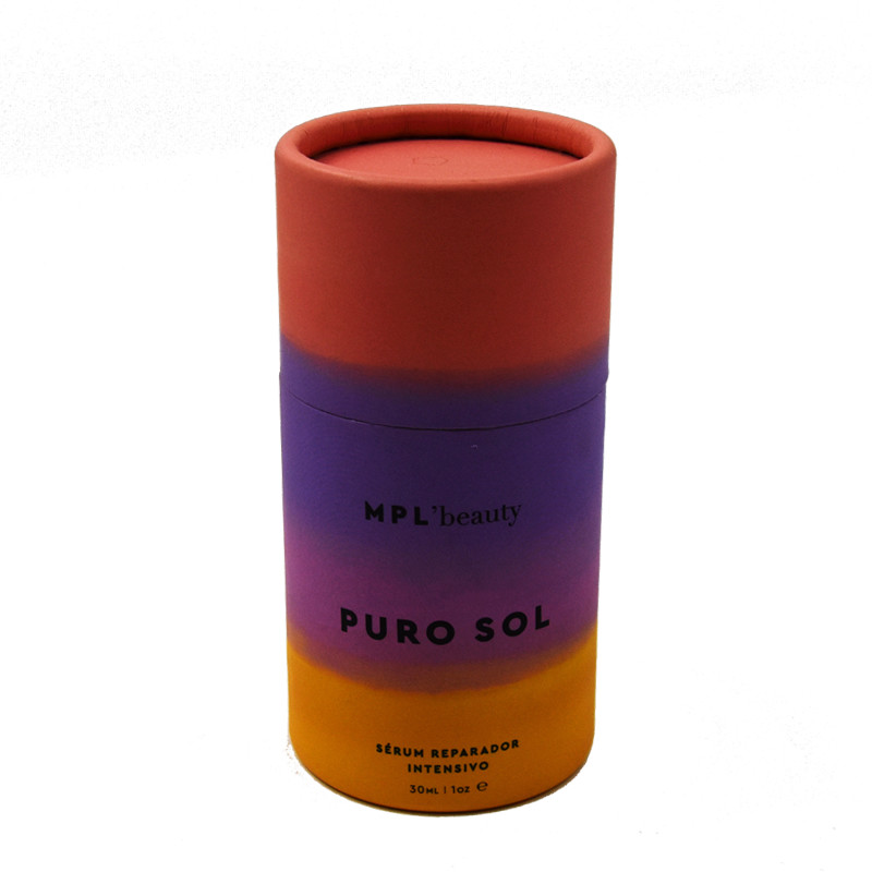 Customized Small Round Cosmetic Packaging Boxes For Essential Oils With Logo FSC