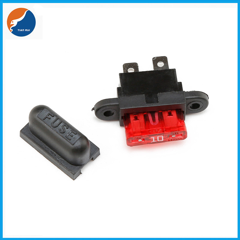 SL-703C UL94V2 125C Auto Blade Fuse Holder 35A Tin Plated Brass Contact