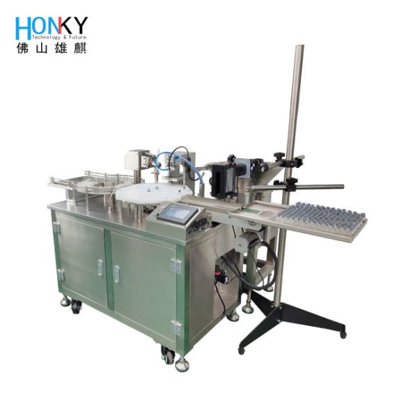 Desktop Vial Filling and Capping Machine with 2300 Bottle Per Hour Efficiency 0