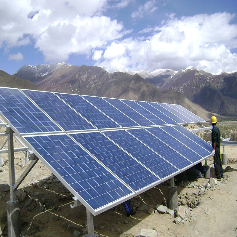 Hot Dip Galvanized Ground Solar Mounting Bracket High Power Output