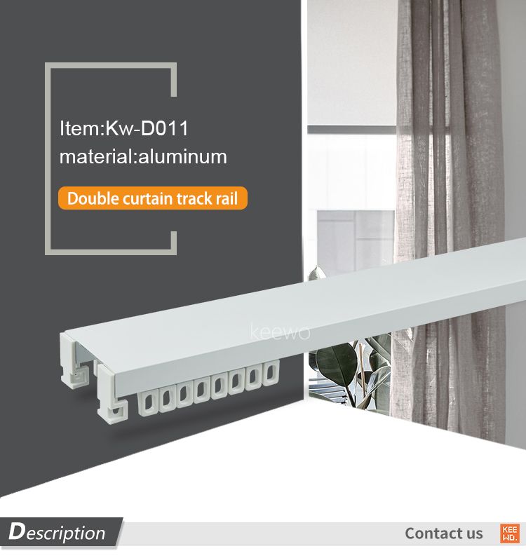 Curtain Rail Aluminum Ceiling Curtain Track For Home Decoration