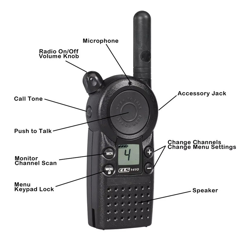 CLS1410 Group Communication Handheld Digital VibraCall VHF UHF Handheld Walkie