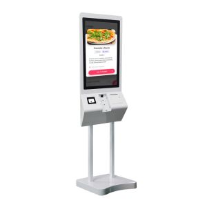 QSR Mcdonald's Self Service Kiosk 27 Inch Touch Screen With 80 MM Printer