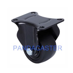 China 2 Polyurethane Casters And Wheels Top Plate Rigid Fixed Casters on sale