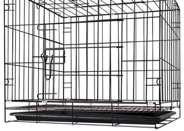 Manufacturer Wholesale removable Black Metal Pet Dog Crate Durable Outdoor Large