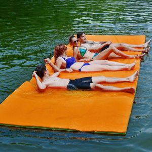  Custom Logo Foam Swim Mat Closed Cell Xpe Foam Floating Oasis Lake Pad Manufactures