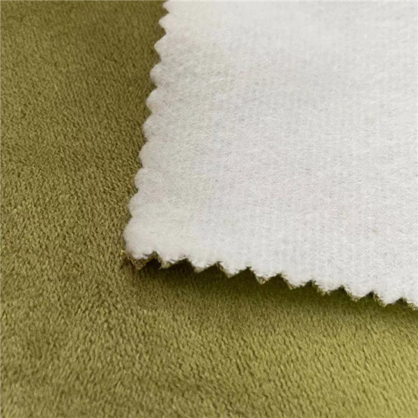 100% Polyester Bonded Sofa Knitted Soft Brushed Fabric 330gsm 150cm water proof,oil proof and stain proof Finish