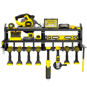 Cordless Drill Tool Holder Organization Storage Ra Garage Tool Storage Rack Wall Mount