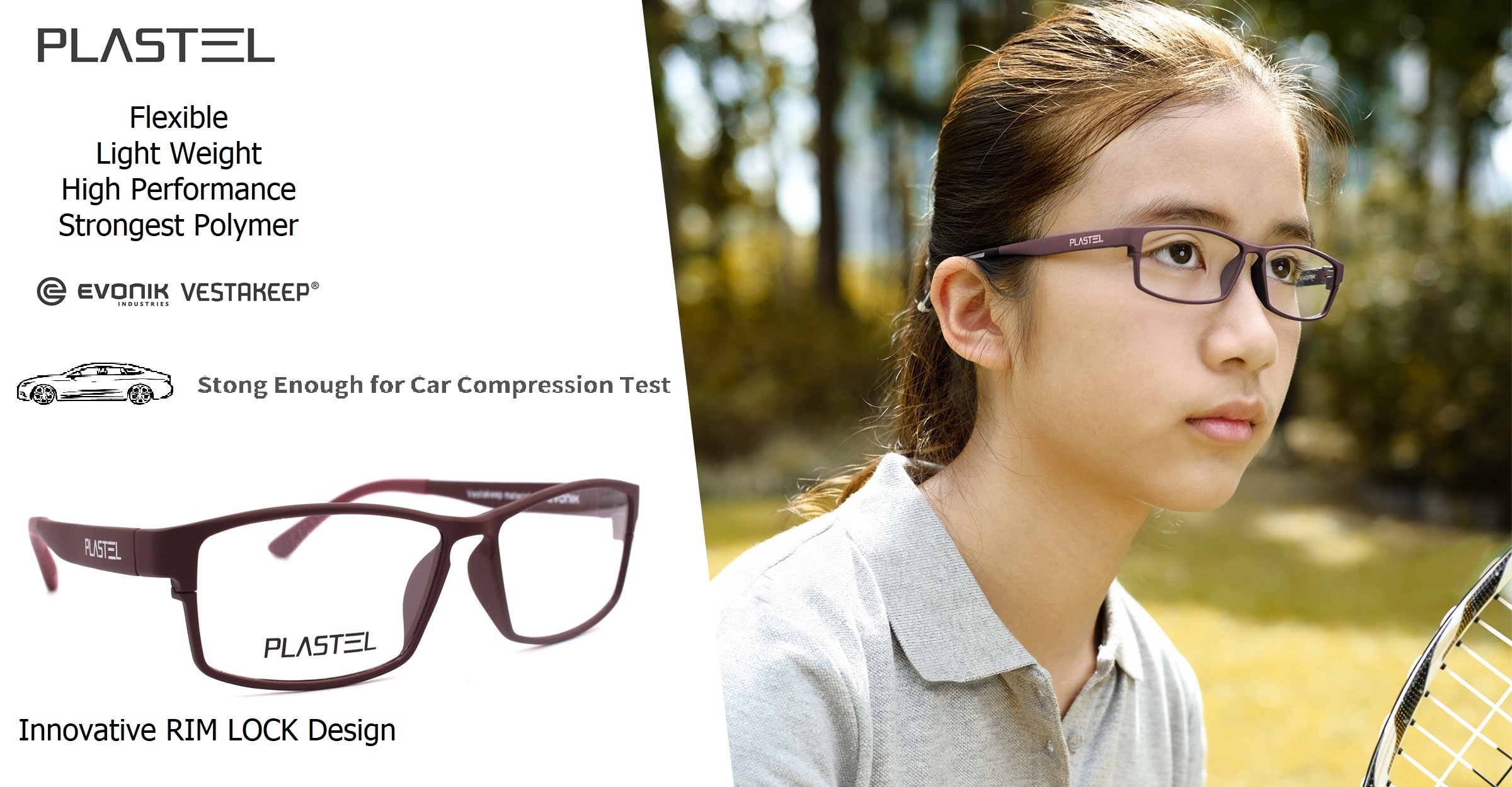 ISO12870 Blue Blocker Super Lightweight Eye Glasses With Rim Lock Design
