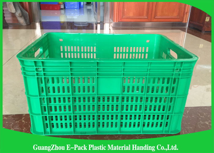 Environmental Protection Plastic Food Crates For Transportation And Logistics HDPE
