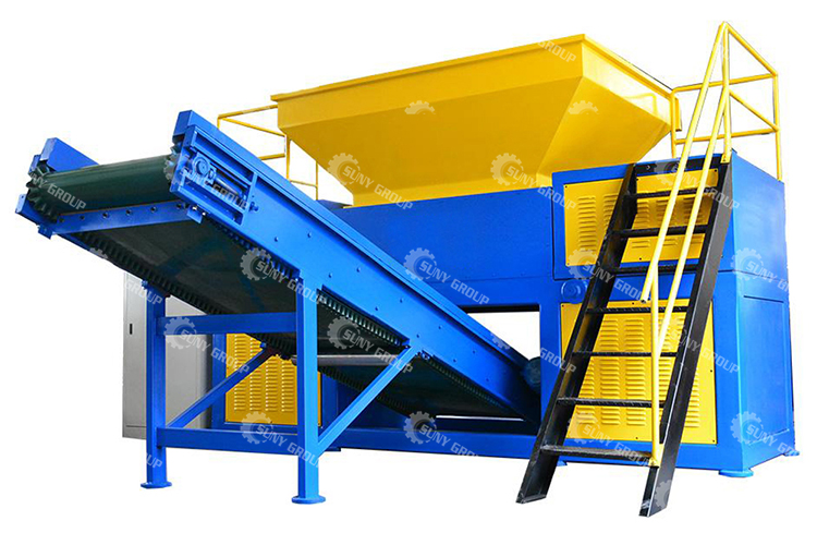 Multifunctional Double Shaft Shredder for Plastic Wood Rubber Glass Metal Processing