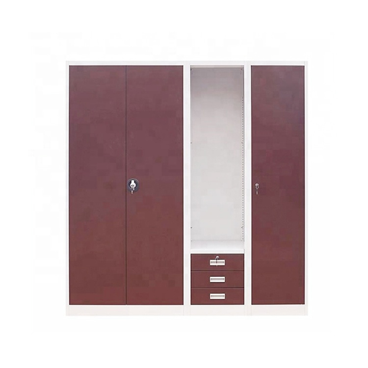 Easy Install Metal Wardrobe Closets For Hotel RAL Color 0.5-1.2mm