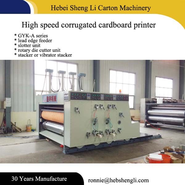 High Speed Corrugated Carton Box Machine High Precision For Label Printing