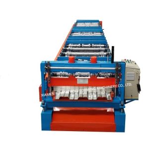 11KW Sheets Floor Decking Roll Forming Machine PLC Control System