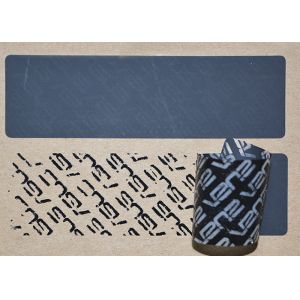 Big size black warranty void label with custom transfer void text