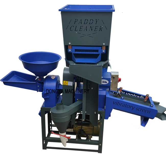 DONGYA AGRO 5 in 1 Vibratory Screen Rice Mill With Winnowing Destoner