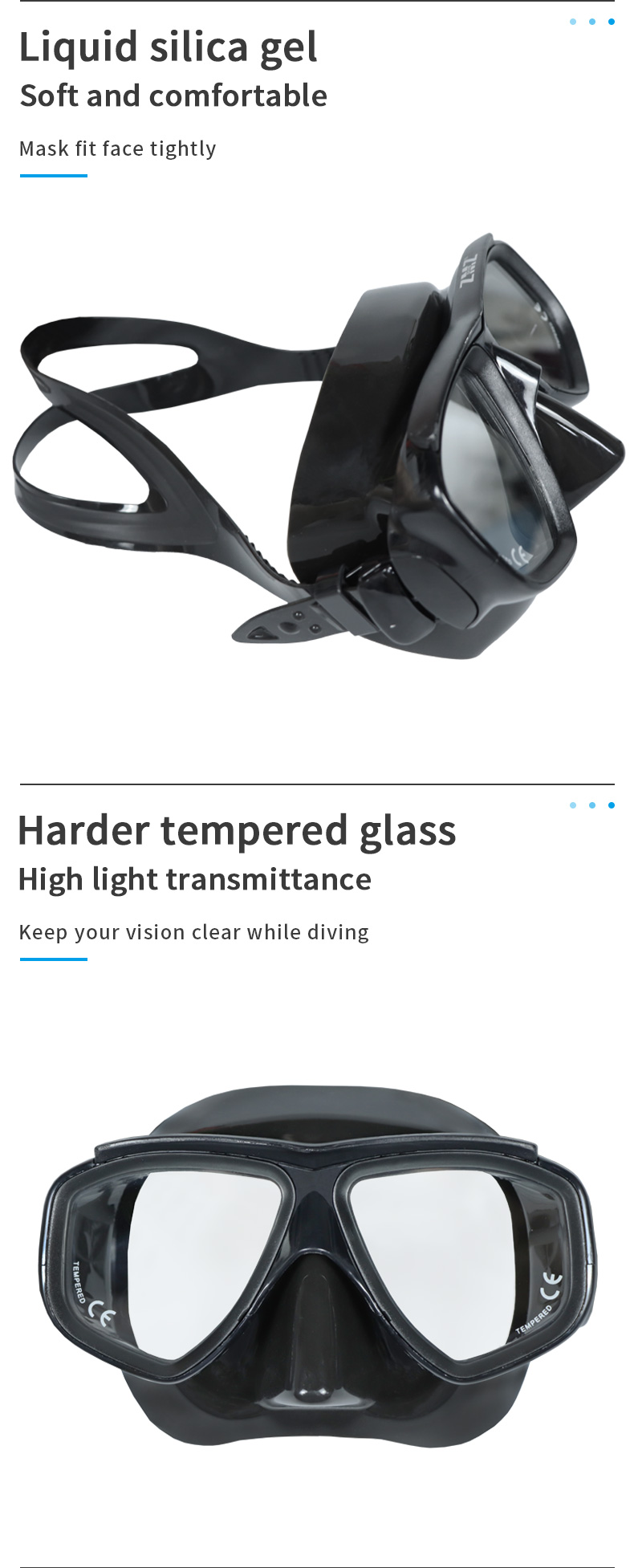 Underwater Snorkel Scuba Diving Mask Equipment CE Certified
