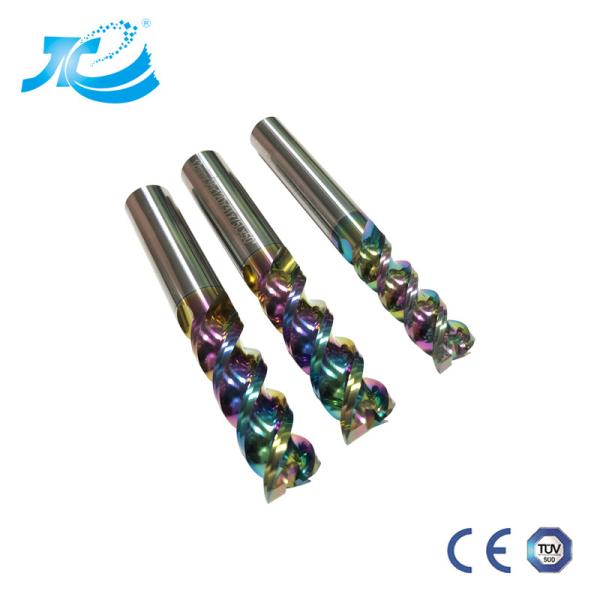 DLC End Mill For Aircraft Aluminum High Speed High Cutting Performance Cnc Tool