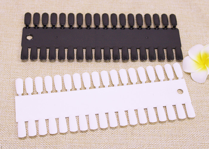 White 36 Colors Nail Art Tips Card Nail Display Board / False Nail Manicure Tools