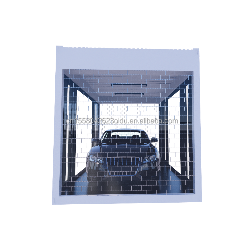 Crystal Glass Shop Design 20ft Mobile Prefabricated House with Galvanized Steel Bending 180g and Aluminum Alloy Windows