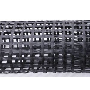 China 25.4x25.4mm Hole Plastic Biaxial Geogrid For Asphalt Reinforecement Pavement Driveway on sale