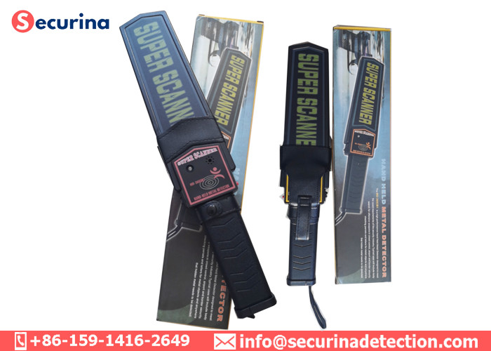 Adjustable Sensitivity Hand Wand Metal Detector Portable 9V Battery Operated