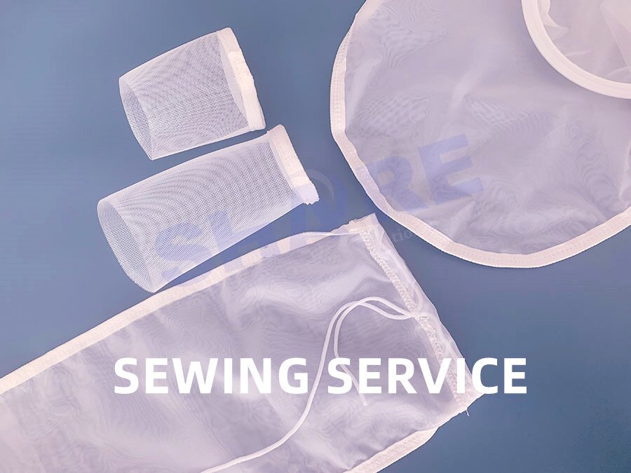 sewn mesh bag