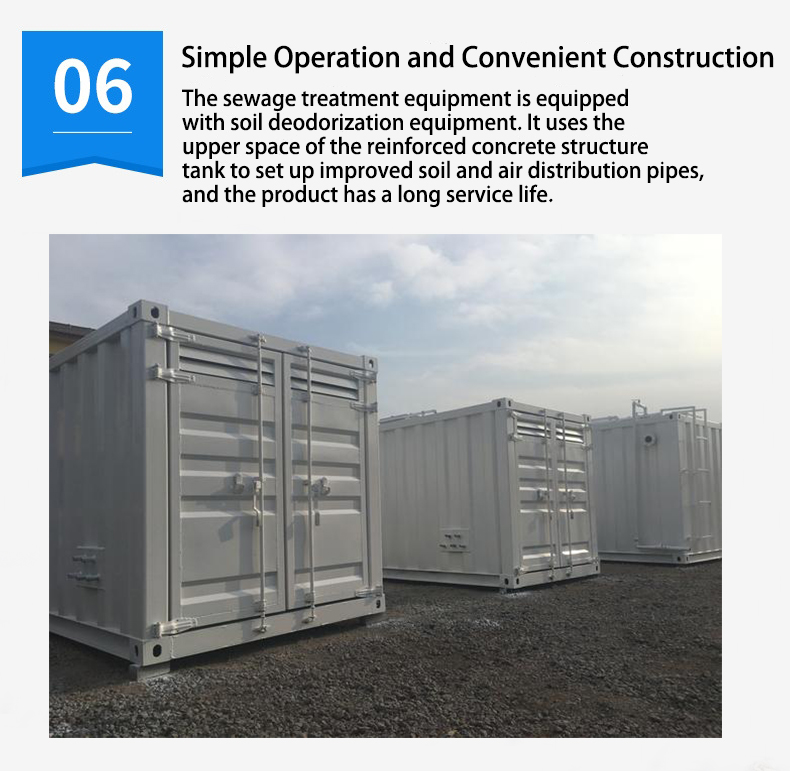 Plug and play solution for hotels resorts and villas Containerized Sewage Treatment Plant