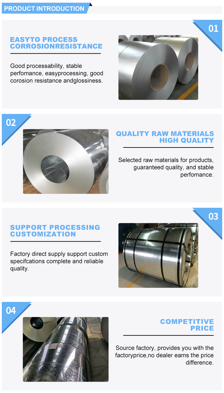 Tolerance ±1% Dx51d Dx52d Dx53d astm a792 galvanized galvalume steel coil sheet with and Thickness 0.12mm-6mm