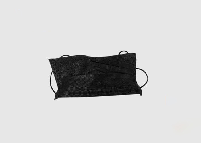 Anti Dust Black Disposable Face Mask 17.5*9.5cm Breathable Personal Safety
