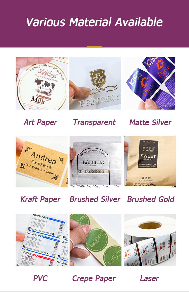 Disposable Hot Stamping Gold Foil Clear Sticker For Prescription Bottle
