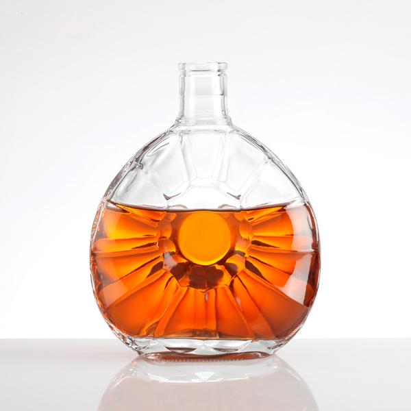 Customized High Flint Glass 25cl Vodka Spirit Liquor Rum Tequila Brandy Whisky