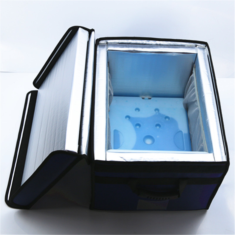 HDPE Large Reusable Cooler Ice Packs blue Gel Ice Block Food With Handle