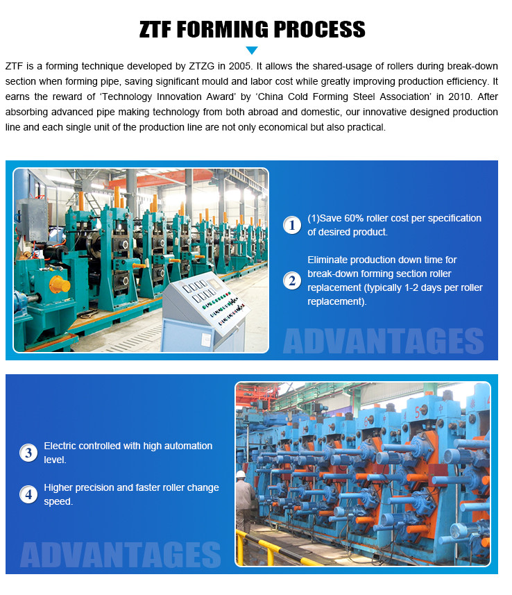 X65 140mm-325mm Welded Pipe Making Machine Industrial