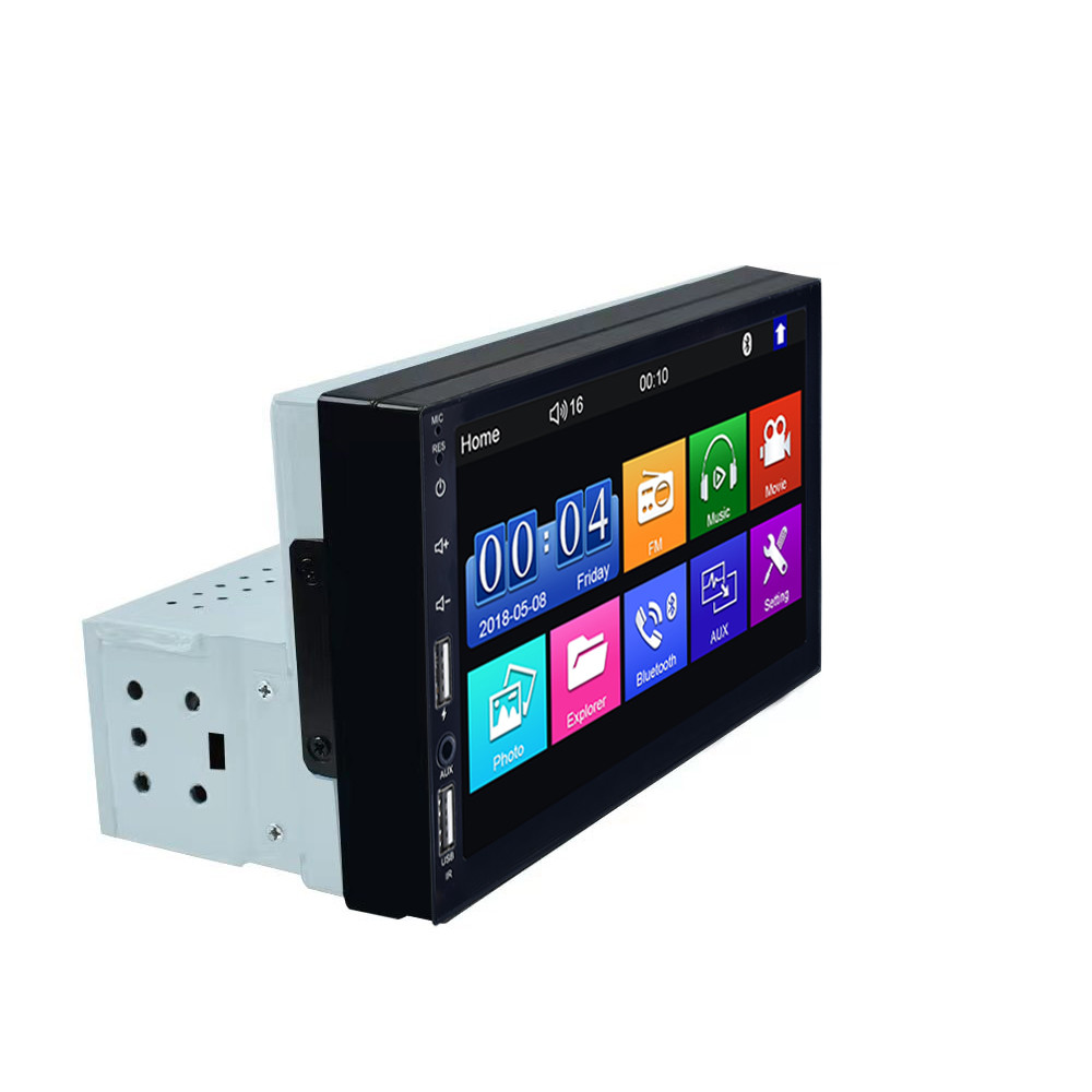 7 Inch Single Din MP5 Player FM BT FCC 1 Din Car Radio Hand Free Call SWC