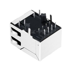 Pulse J0018D21ENL Compatible LINK-PP LPJ0018ACNL 10/100 Base-T Tab Down Green