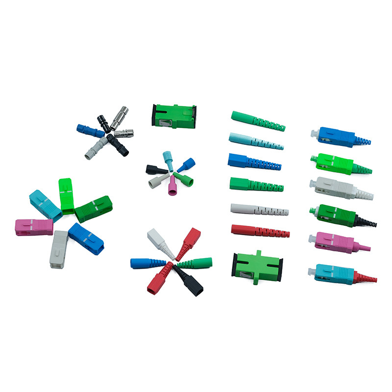 ISO9001 Fiber Optic Fc Connector SC Fast V-groove For Telecommunication System