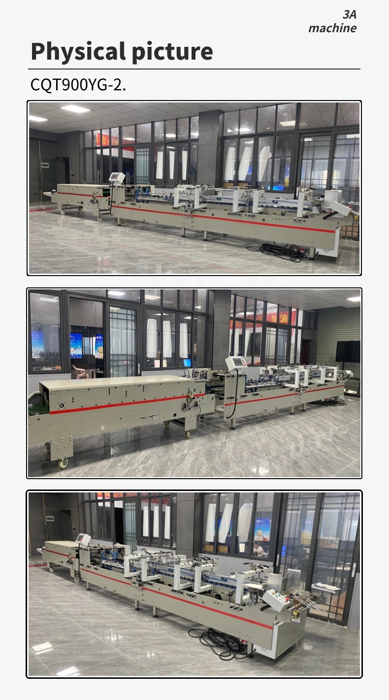 CQT-900 Folding Boxes Machine Enhanced Type Box Folding Gluing for Easy Case Packaging