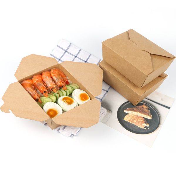 Quality Disposable Custom Food Boxes Tornable Edge Design Built In Lamination Leak Proof for sale