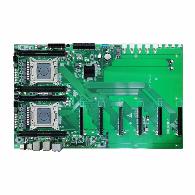 Customized high quality motherboard X99-6plus motherboard ddr4 8gb 6gpu mainboard graphics card 8*sata E5-2678v3