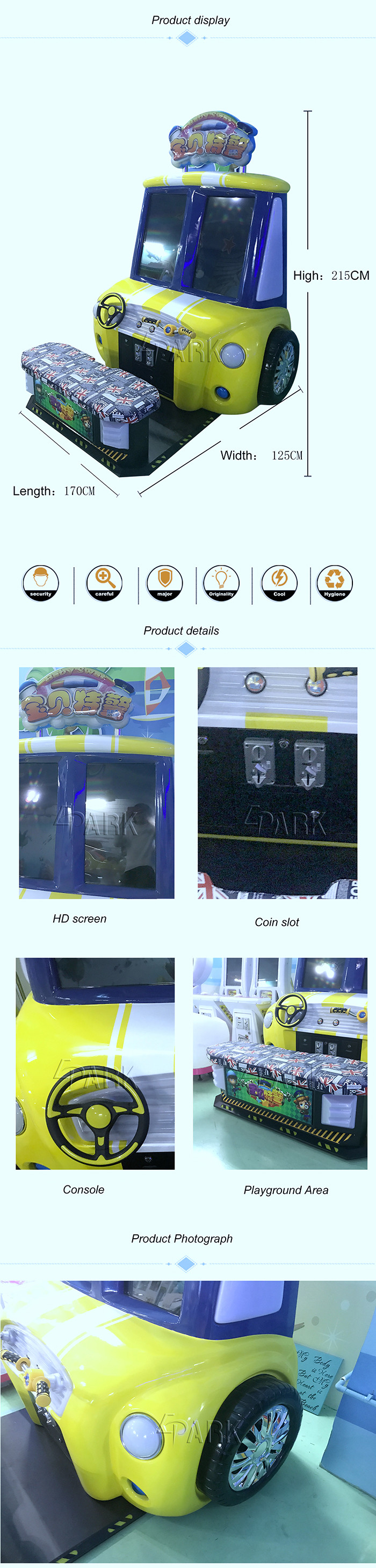 Children 'S High Definition Racing Coin Game Machine Interactive Video Game Equipment