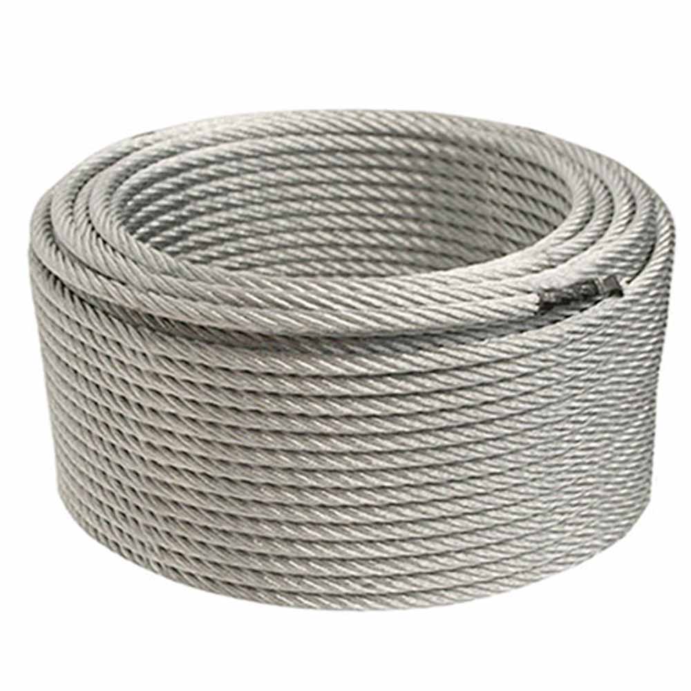 6X24 7FC T/S 1570MPa Galvanized Steel Wire Rope for Versatile and Heavy Load Applications