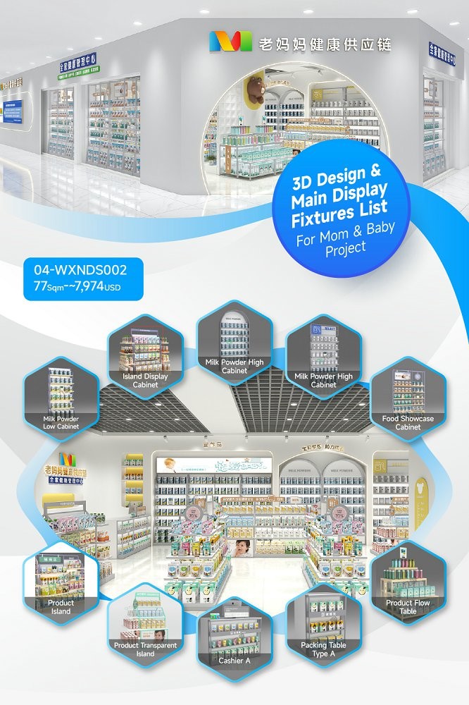 04-WXNDS002, Maternity & Baby Store in Shanxi covering 77 Sqm with an Approx. $7,974 Budget and 25 CBM Volume