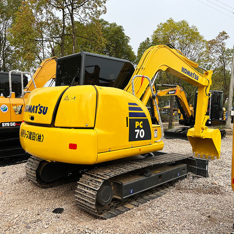 Used Mini Excavator Komatsu PC70-8 Second Hand Digger 48.5KW Rated Power In Stock