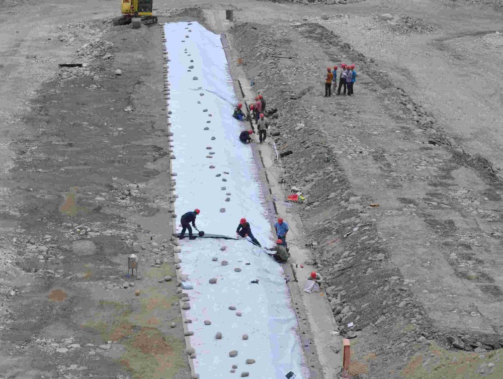 Landfill Treatment Engineering Made Easy with Double-Sided Column Point Geomembrane