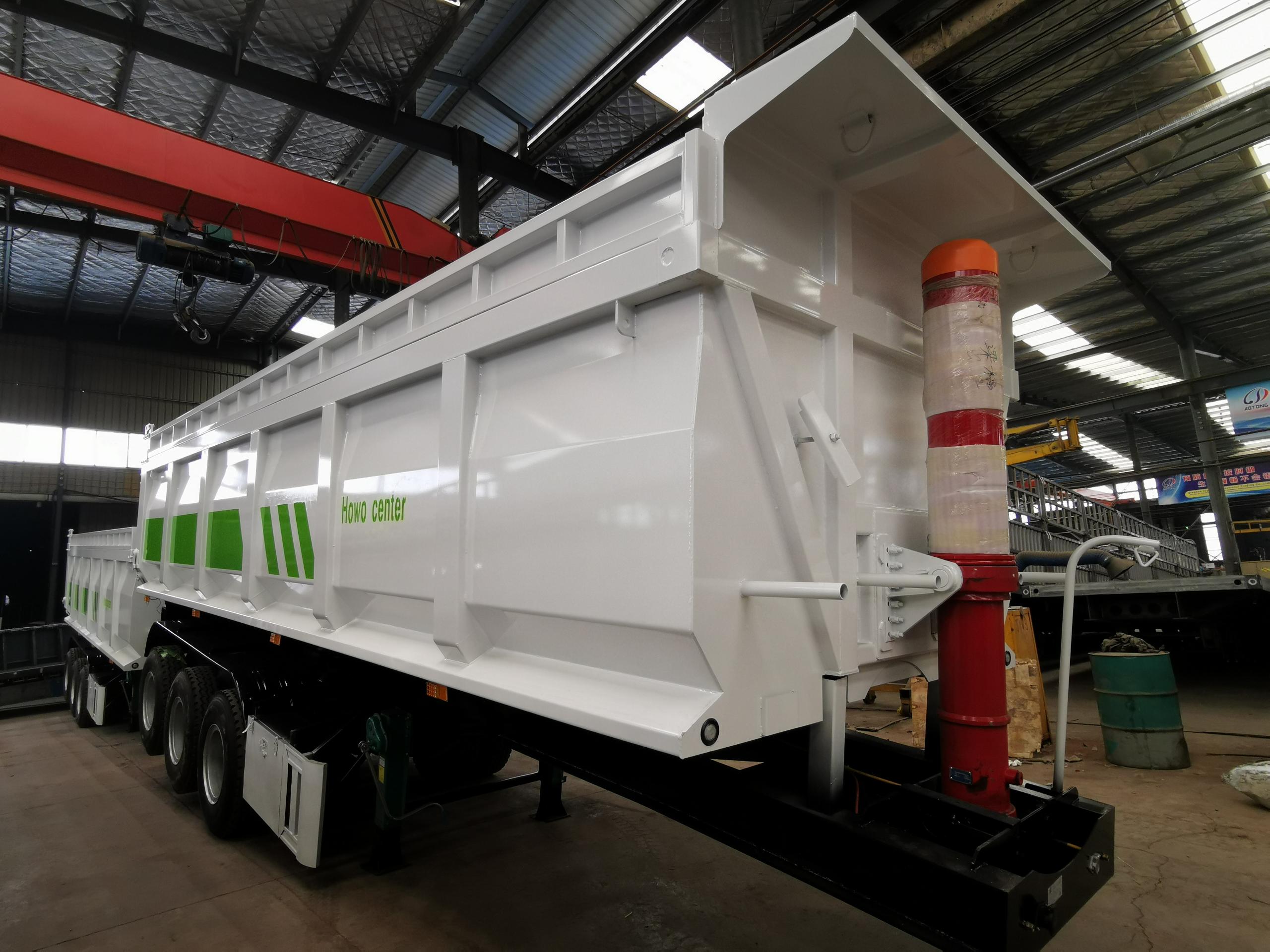 100 Tons Double Axles U Shaped End Rear Tipper Dumper Semi Truck Trailer for in Market